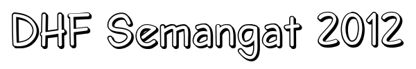 DHF Semangat 2012 font preview